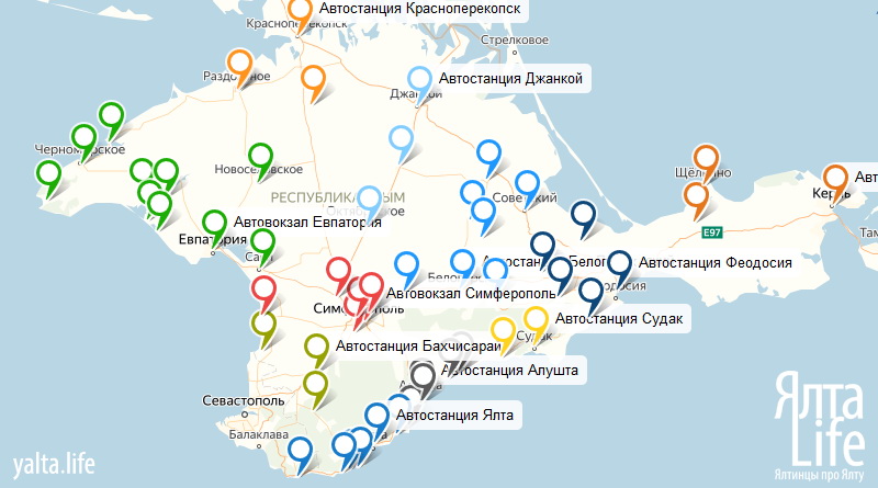 График движения транспорта в Крыму в связи с коронавирусом